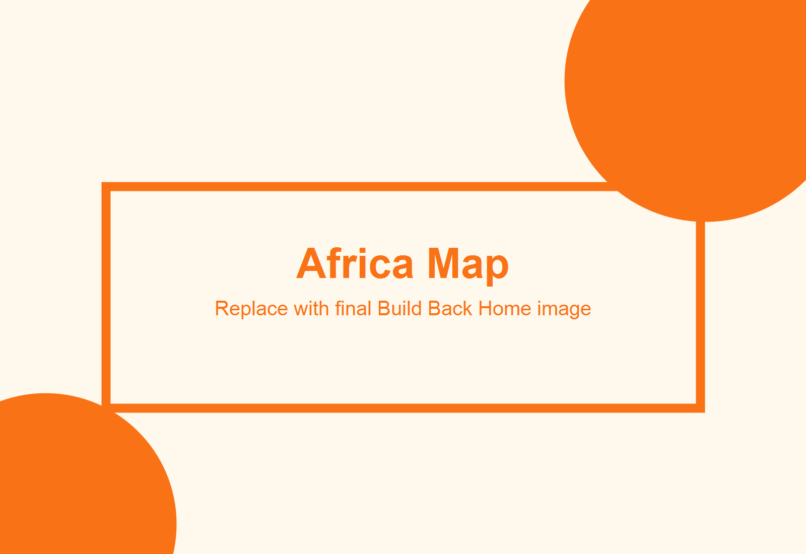 Africa map silhouette